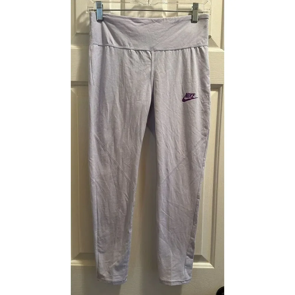 Nike Sportswear Big Kids' (Girls') High-Waisted Leggings‎ Lavender Sz Large NWT
